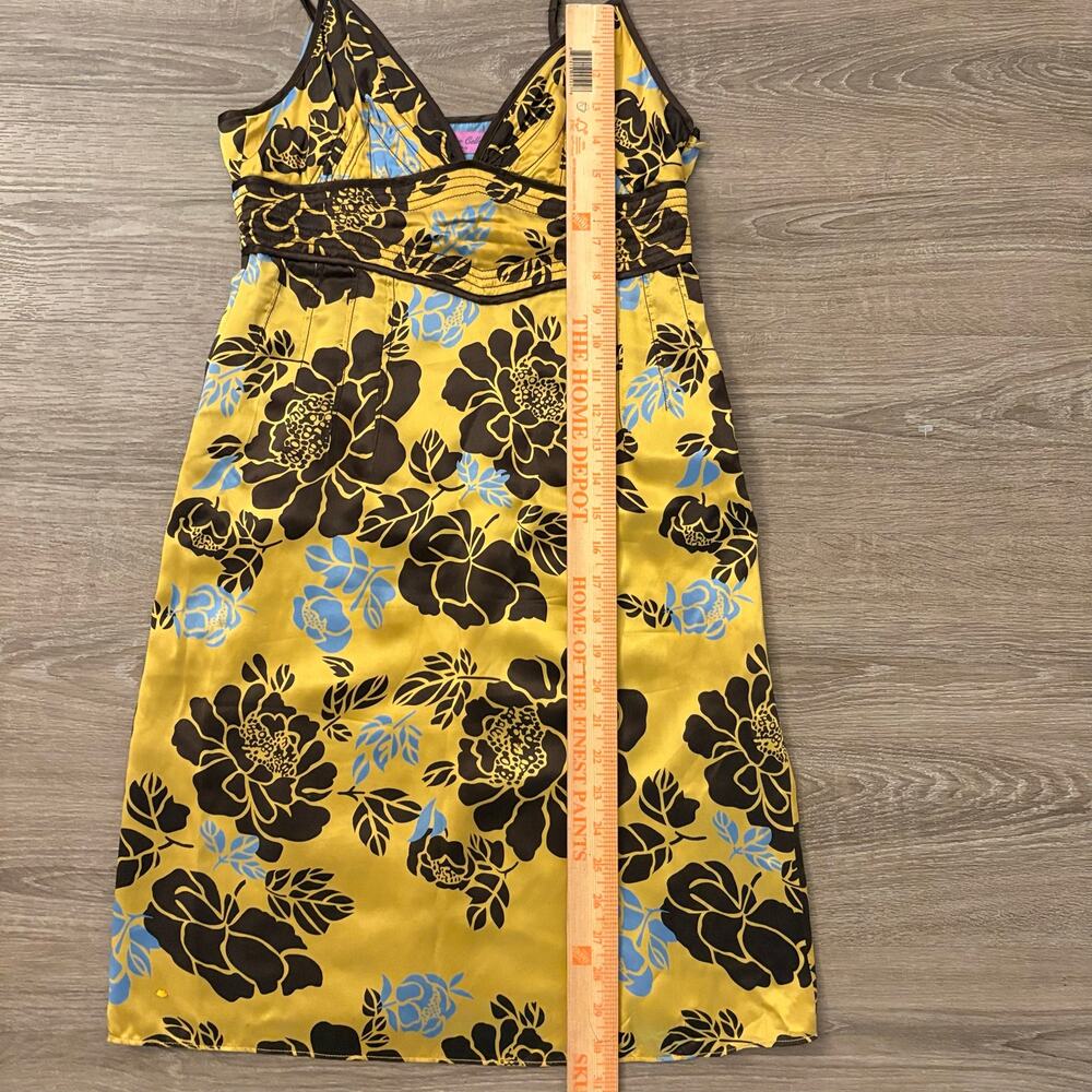 VTG Calypso Christiane Celle 100% Silk Floral Slip Dress Empire Waist Size 4 / S - Picture 13 of 16